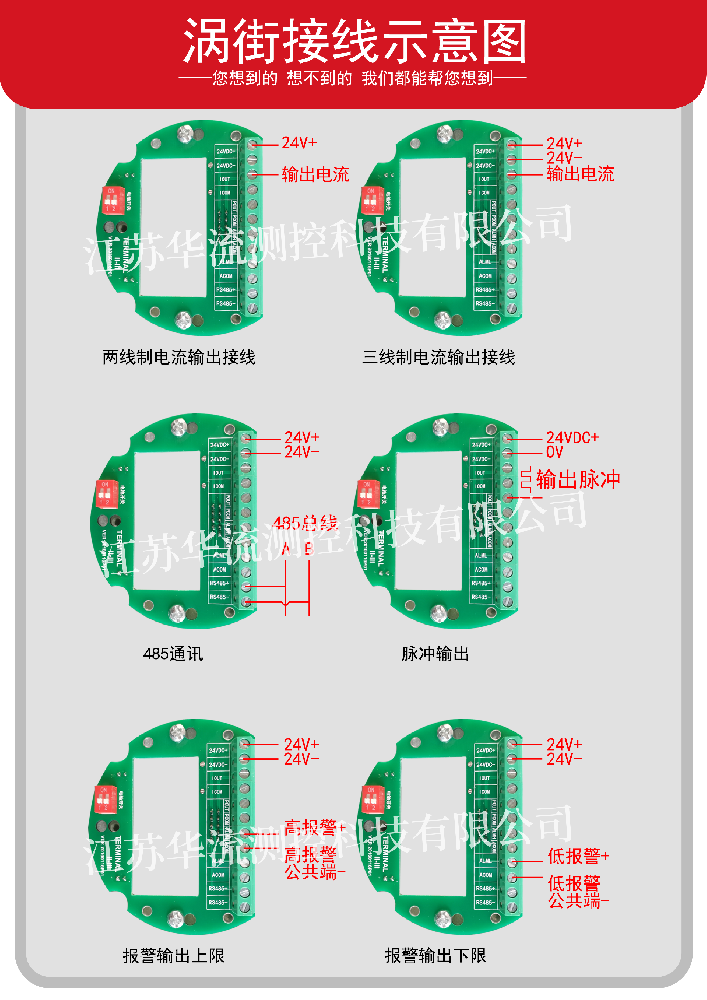 渦街流量計(jì)常見(jiàn)的接線(xiàn)，你知道嗎